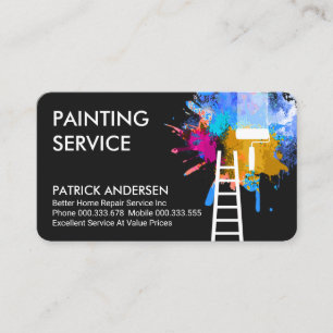 Carte De Visite Service de réparation domestique de peinture éclab