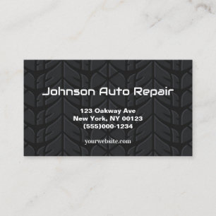 Carte De Visite Service de réparation mécanique des pneus auto