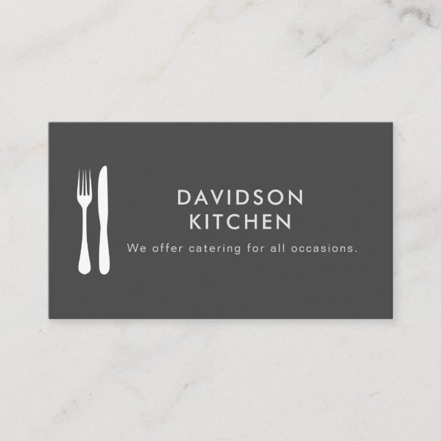 Carte De Visite Service de restauration (Devant)