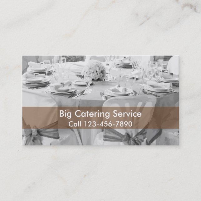 Carte De Visite Service de restauration (Devant)