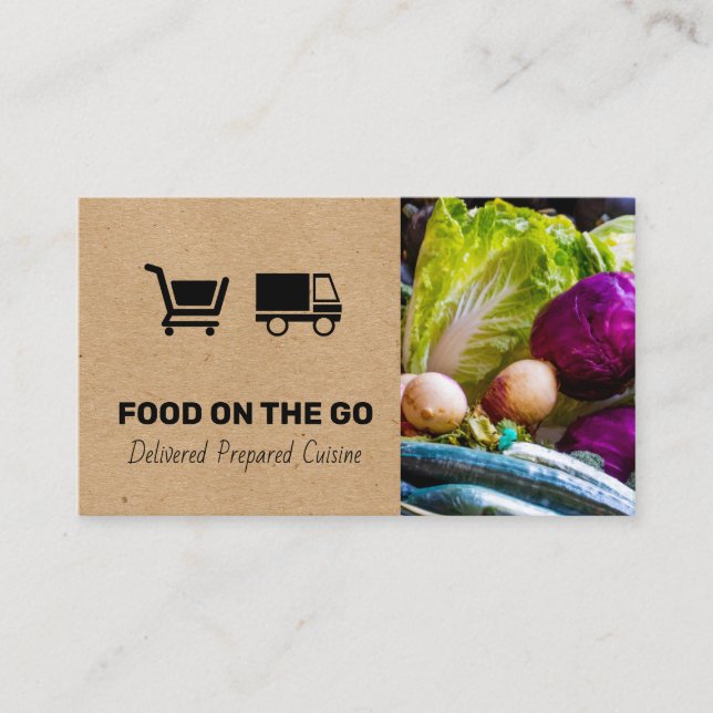 Carte De Visite Service de restauration | Livraison alimentaire |  (Devant)