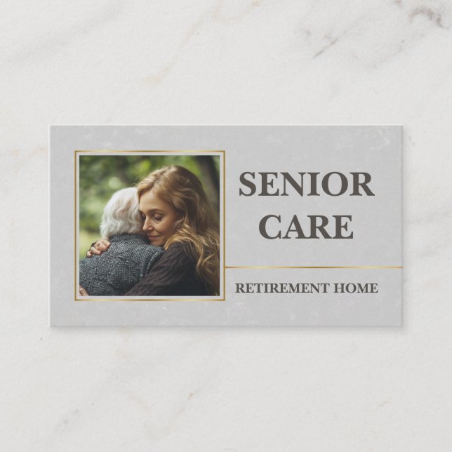 Carte De Visite Service de retraite des soins de santé à domicile  (Devant)