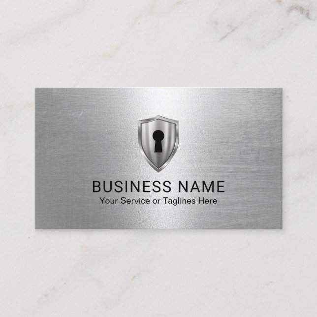 Carte De Visite Service de stockage de sécurité du logo de Keyhole (Devant)