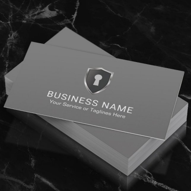 Carte De Visite Service de stockage du logo du clavier de sécurité (Créateur téléchargé)