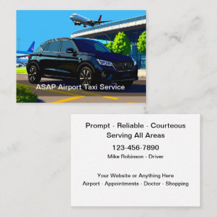 Carte De Visite Service de taxi aéroport
