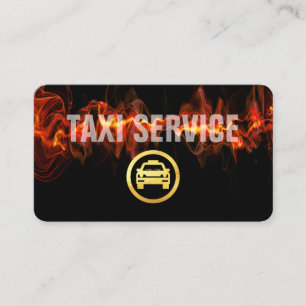 Carte De Visite Service de Taxi Lumineux Service Éclair