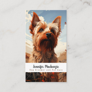 Carte De Visite Service de Toilettage de Chien Mignon Soins pour A