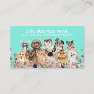 Carte De Visite Service de toilettage de races de chats chiens ver