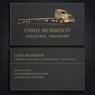Carte De Visite Service de transport industriel professionnel