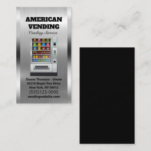 Carte De Visite Service de vente Aliments Snack Fournisseur Métal 