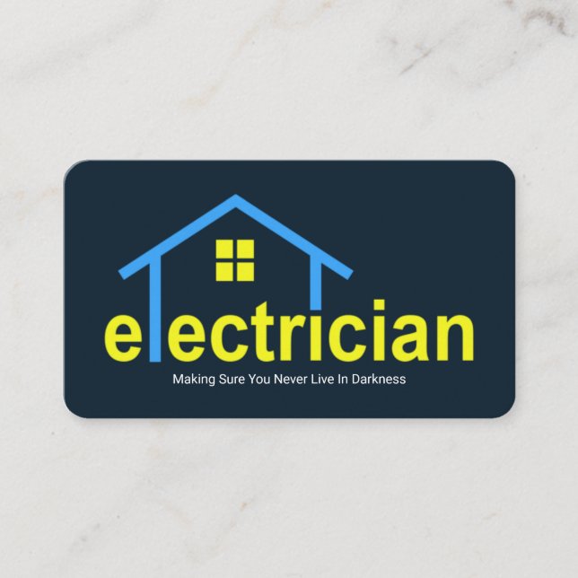 Carte De Visite Service d'électricien à domicile Creative (Devant)