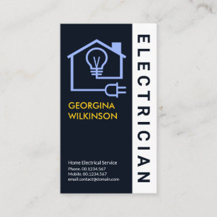 Carte De Visite Service d'électricien de circuit électrique à domi
