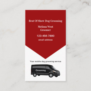 Carte De Visite Service d'élevage de chiens mobiles moderne