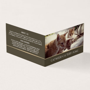 Carte De Visite Service d'embarquement pour animaux de compagnie -