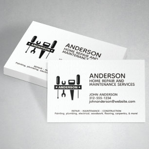 Carte De Visite Service d'entretien de réparation résidentielle mo