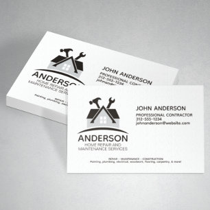 Carte De Visite Service d'entretien de réparation résidentielle mo