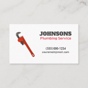 Carte De Visite Service d'entretien des clés de plomberie