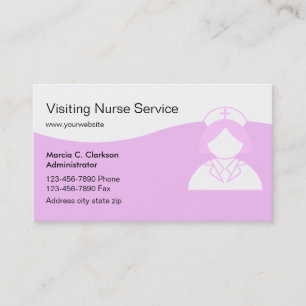 Carte De Visite Service d'infirmière à domicile