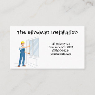 Carte De Visite Service d'installation aveugle