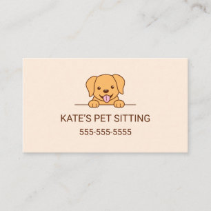 Carte De Visite Service d'installation pour animaux de compagnie p