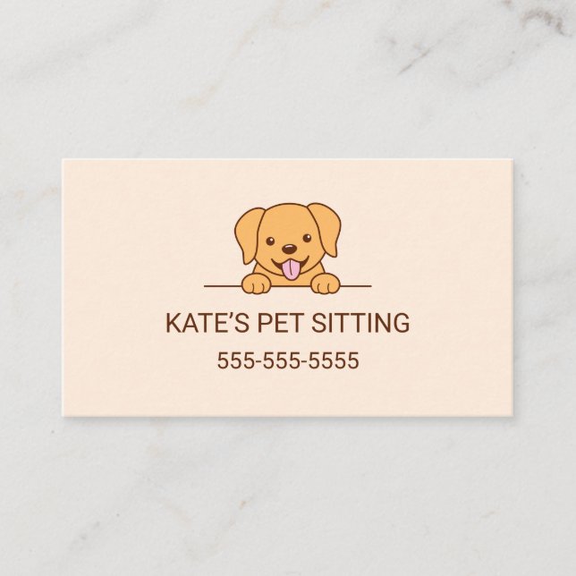 Carte De Visite Service d'installation pour animaux de compagnie p (Devant)