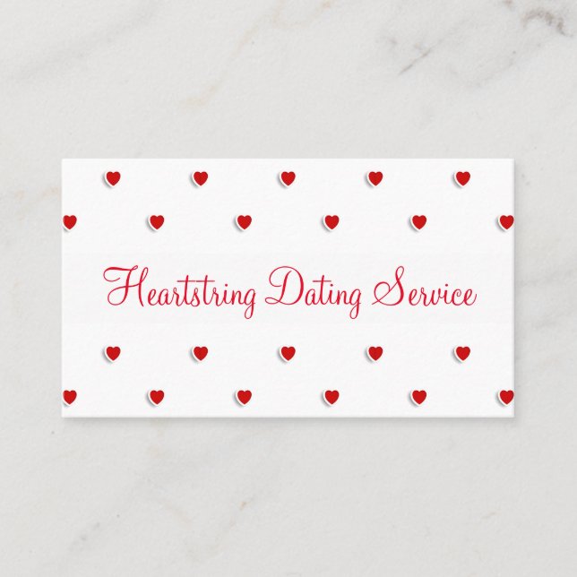 Carte De Visite Service doux de datation (Devant)
