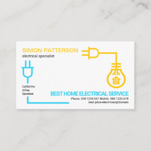 Carte De Visite Service électrique de câblage à circuit électrique