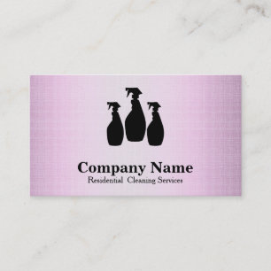Carte De Visite Service Élégant de nettoyage Parties scintillant B
