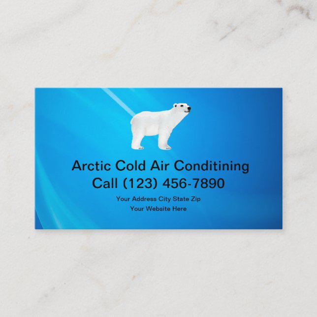 Carte De Visite Service froid de climatisation (Devant)