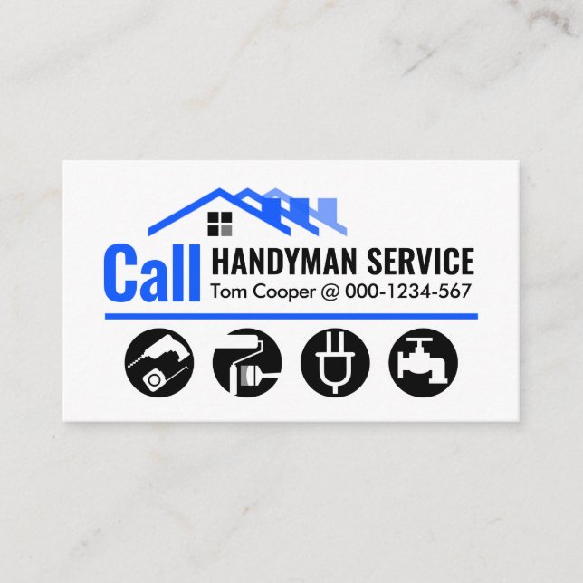 Carte De Visite Service Handyman à domicile (Devant)