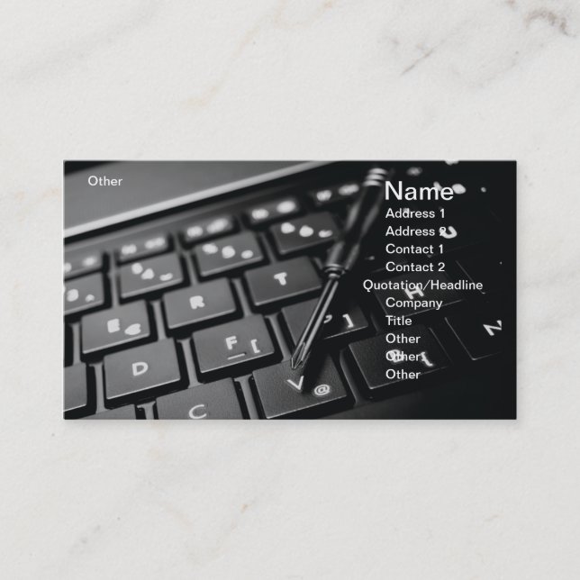 Carte De Visite Service informatique (Devant)