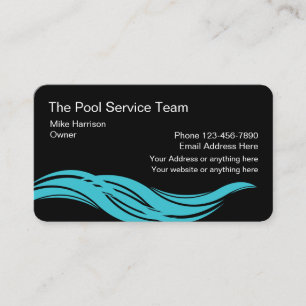 Carte De Visite Service moderne de piscine