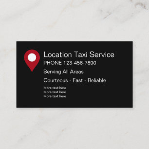 Carte De Visite Service moderne de taxi