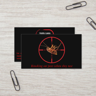 Carte De Visite Service mort noir 2 de parasite de gardon dégross