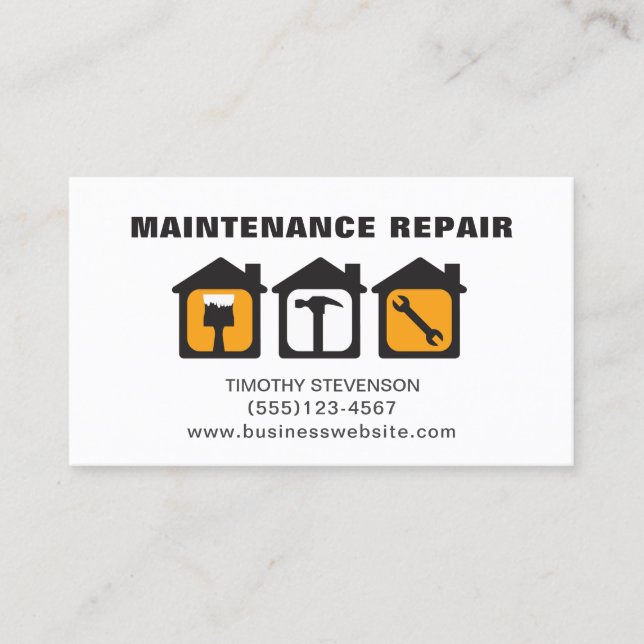 Carte De Visite Service Outils de réparation de maintenance Handym (Devant)