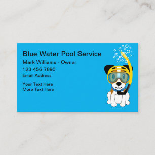 Carte De Visite Service Piscine Amusante Nouveau
