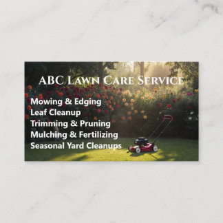 Carte De Visite Service Premium Lawnpro