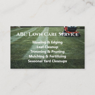 Carte De Visite Service Premium Lawnpro