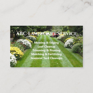 Carte De Visite Service Premium Lawnpro