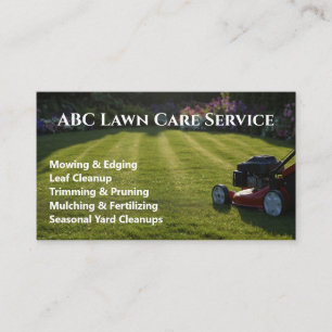 Carte De Visite Service Premium Lawnpro