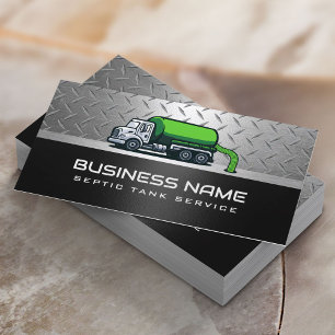 Carte De Visite Service professionnel de chars septiques Moderne F