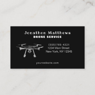 Carte De Visite Service professionnel de photographie de drone aér