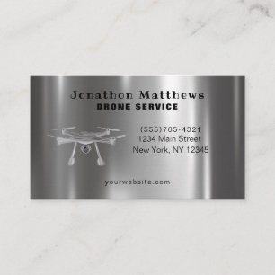 Carte De Visite Service professionnel de photographie de drone aér