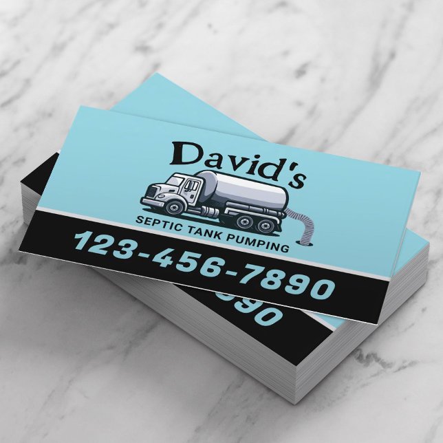 Carte De Visite Service Professionnel De Pompage À Réservoir Septi (Créateur téléchargé)