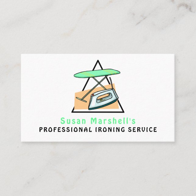 Carte De Visite Service repassant professionnel local (Devant)