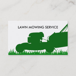 Carte De Visite Service simple de pelouse