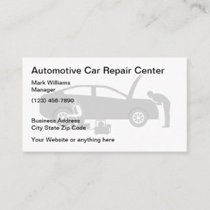 Carte De Visite Service simple de réparation automobile