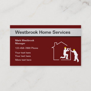 Carte De Visite Services à domicile modernes