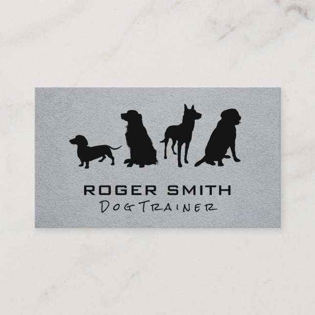Carte De Visite Services animaux | Entraînement des chiens (Devant)
