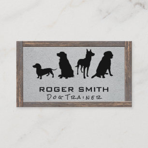Carte De Visite Services animaux   Formation des chiens   Cadre en